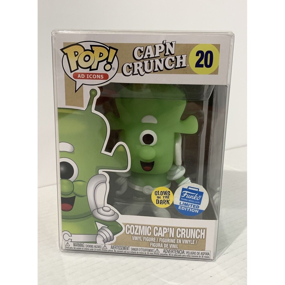 Funko Pop Cozmic Cap'n Crunch #20 Funko Shop Exclusive Glow Ad Icons Protector